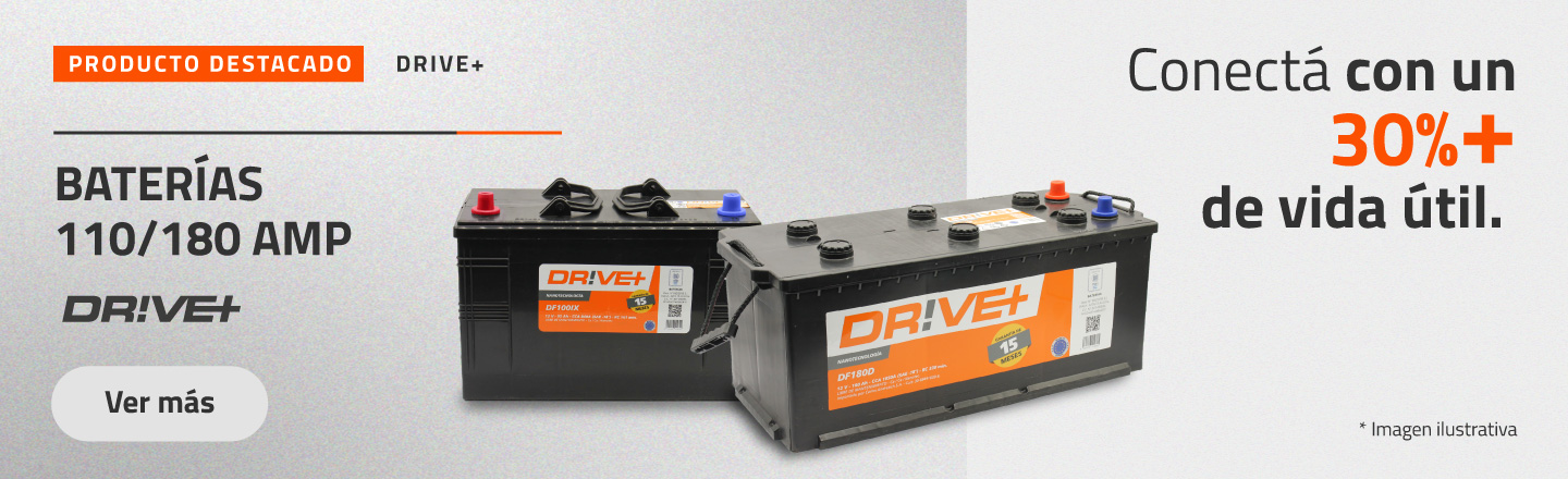 Baterías Drive+ 15 meses de garantía